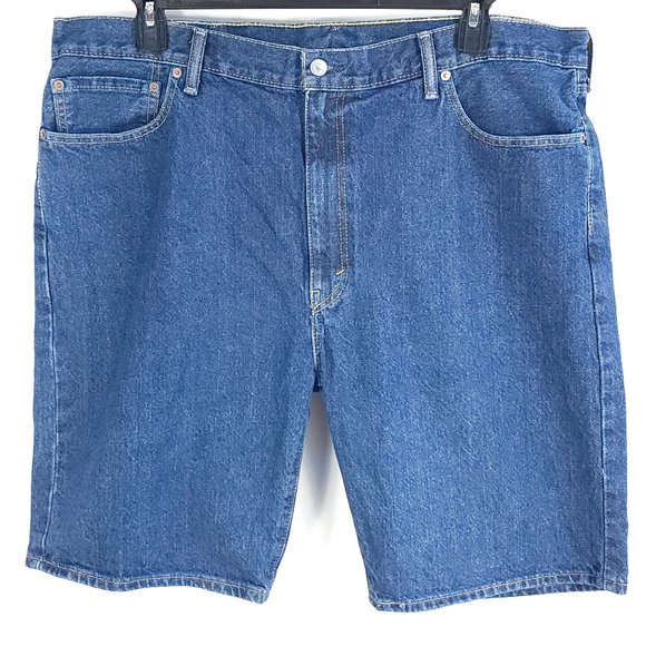 Levi's 505 Shorts Men's 42 Blue Denim Distressed - Picture 1 of 16
